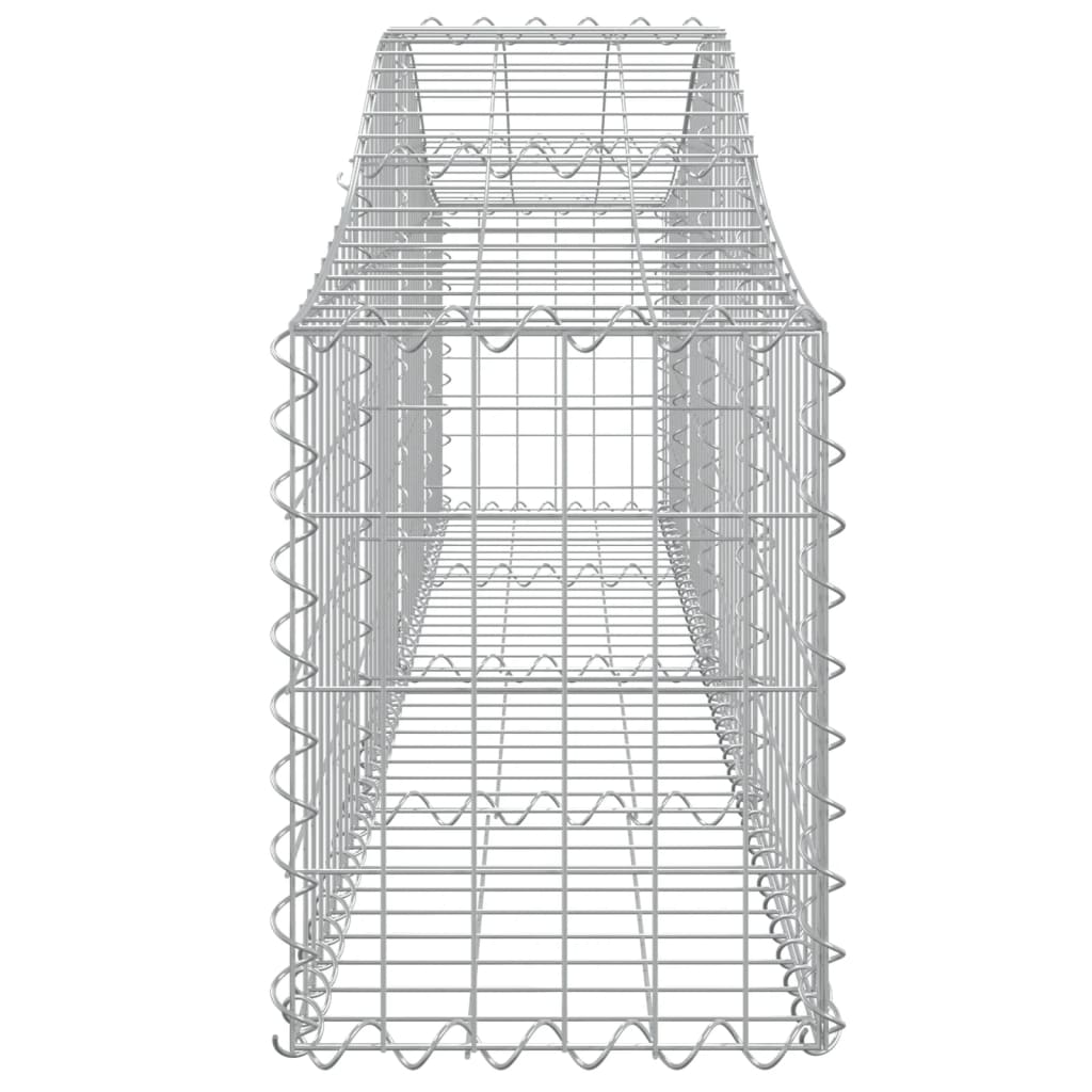 buede gabionkurve 5 stk. 200x30x40/60 cm galvaniseret jern