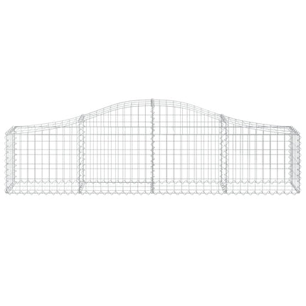 buede gabionkurve 10 stk. 200x30x40/60 cm galvaniseret jern