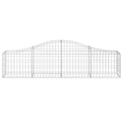 buede gabionkurve 13 stk. 200x30x40/60 cm galvaniseret jern