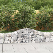 buede gabionkurve 15 stk. 200x30x40/60 cm galvaniseret jern
