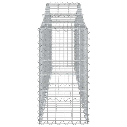 buede gabionkurve 3 stk. 200x30x60/80 cm galvaniseret jern