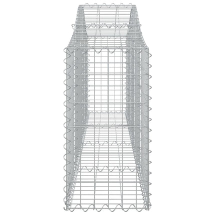 buede gabionkurve 12 stk. 200x30x60/80 cm galvaniseret jern