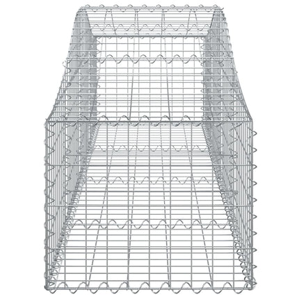 buede gabionkurve 40 stk. 200x50x40/60 cm galvaniseret jern