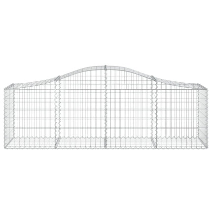 buede gabionkurve 10 stk. 200x50x60/80 cm galvaniseret jern