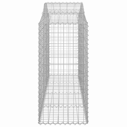 buede gabionkurve 8 stk. 200x50x100/120 cm galvaniseret jern