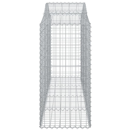 buede gabionkurve 11 stk. 200x50x100/120 cm galvaniseret jern