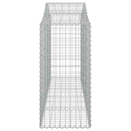 buede gabionkurve 18 stk. 200x50x100/120 cm galvaniseret jern