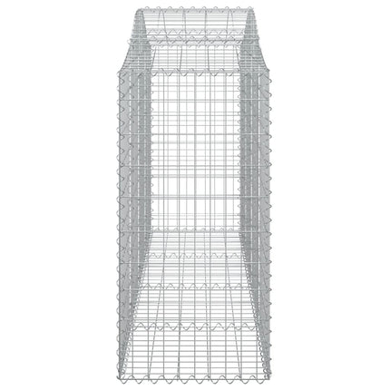 buede gabionkurve 6 stk. 200x50x120/140 cm galvaniseret jern