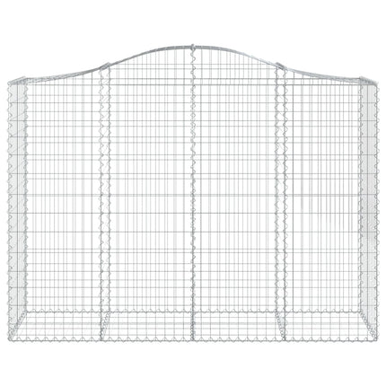 buede gabionkurve 20 stk. 200x50x140/160 cm galvaniseret jern