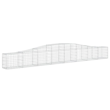 buede gabionkurve 3 stk. 400x30x40/60 cm galvaniseret jern