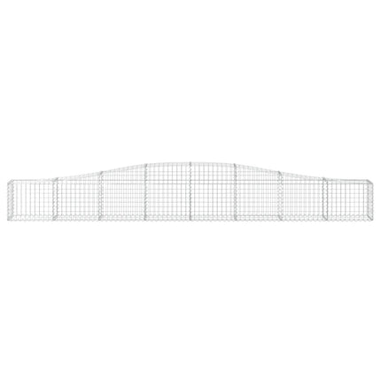buede gabionkurve 3 stk. 400x30x40/60 cm galvaniseret jern