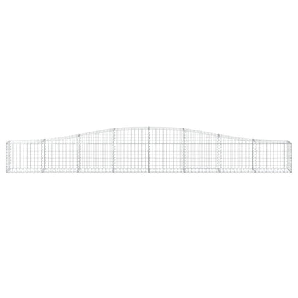 buede gabionkurve 6 stk. 400x30x40/60 cm galvaniseret jern