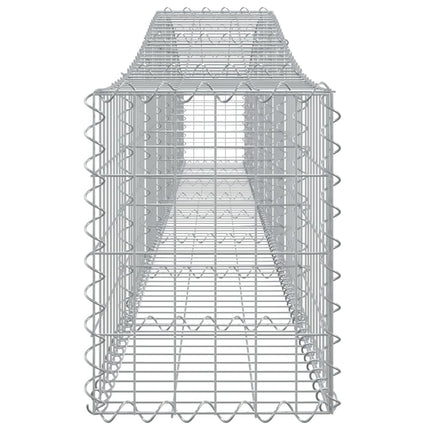 buede gabionkurve 25 stk. 400x30x40/60 cm galvaniseret jern