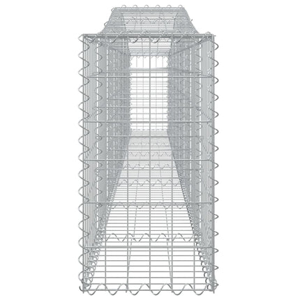 buede gabionkurve 25 stk. 400x30x60/80 cm galvaniseret jern