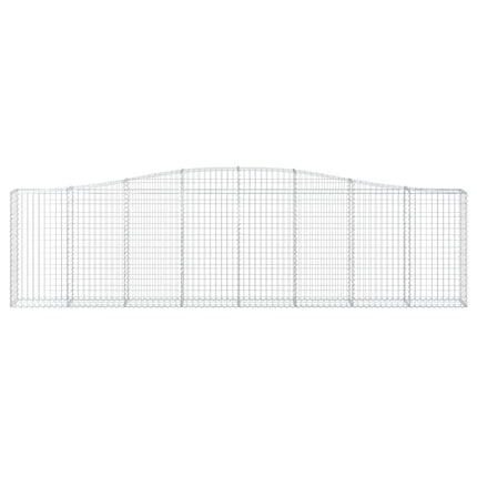 buede gabionkurve 5 stk. 400x30x100/120 cm galvaniseret jern