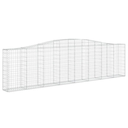 buede gabionkurve 20 stk. 400x30x100/120 cm galvaniseret jern