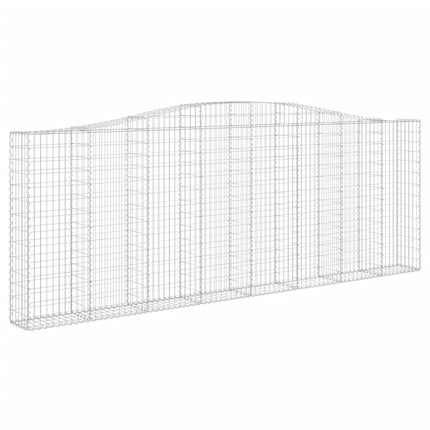 buede gabionkurve 10 stk. 400x30x140/160 cm galvaniseret jern