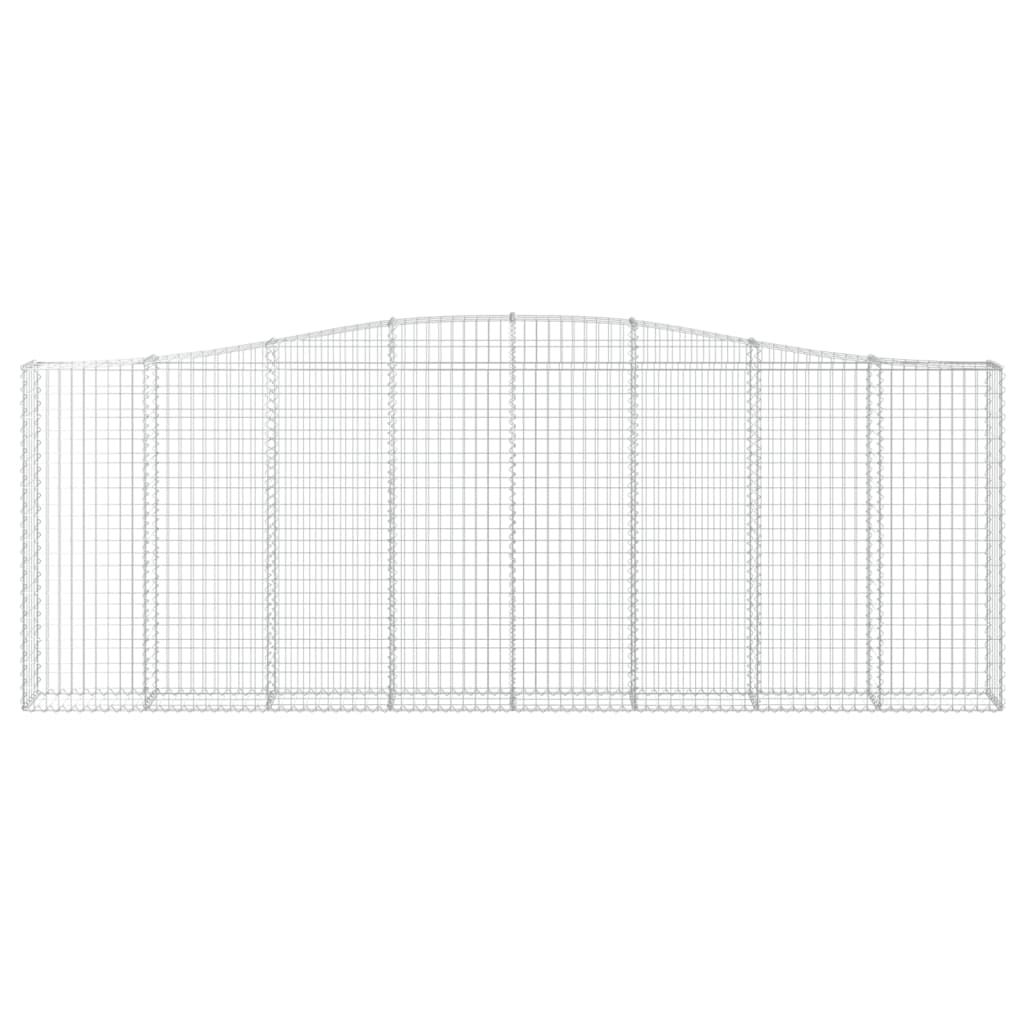 buede gabionkurve 20 stk. 400x30x140/160 cm galvaniseret jern