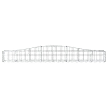 buede gabionkurve 5 stk. 400x50x40/60 cm galvaniseret jern