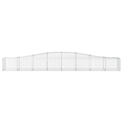buede gabionkurve 8 stk. 400x50x40/60 cm galvaniseret jern