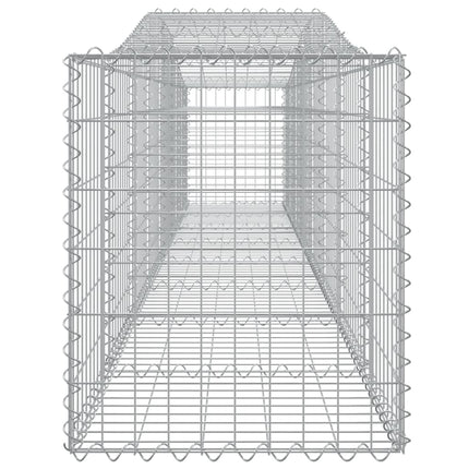 buede gabionkurve 20 stk. 400x50x60/80 cm galvaniseret jern