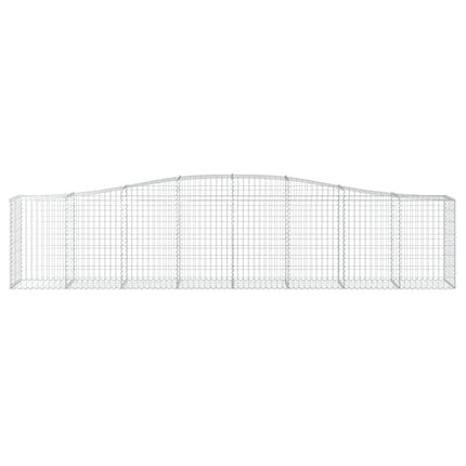 buede gabionkurve 5 stk. 400x50x80/100 cm galvaniseret jern