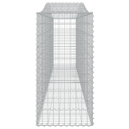 buede gabionkurve 5 stk. 400x50x100/120 cm galvaniseret jern