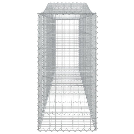 buede gabionkurve 10 stk. 400x50x100/120 cm galvaniseret jern
