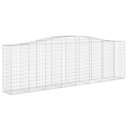 buede gabionkurve 3 stk. 400x50x120/140 cm galvaniseret jern