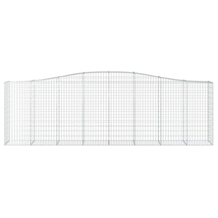 buede gabionkurve 10 stk. 400x50x120/140 cm galvaniseret jern