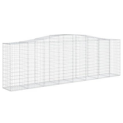 buede gabionkurve 20 stk. 400x50x120/140 cm galvaniseret jern