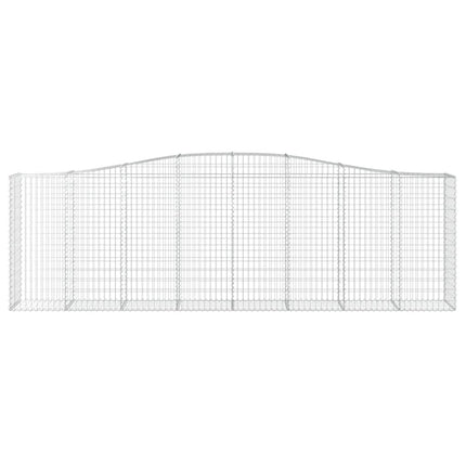 buede gabionkurve 20 stk. 400x50x120/140 cm galvaniseret jern
