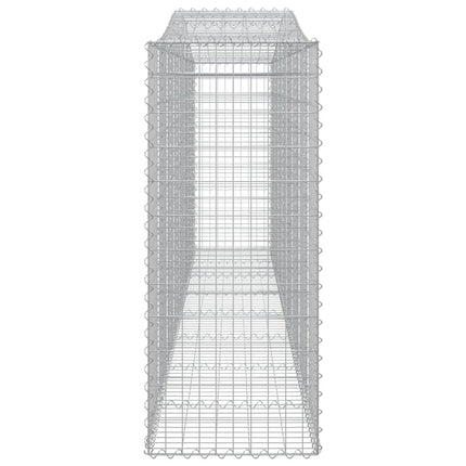 buede gabionkurve 20 stk. 400x50x120/140 cm galvaniseret jern