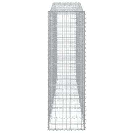 buede gabionkurve 7 stk. 400x50x160/180 cm galvaniseret jern