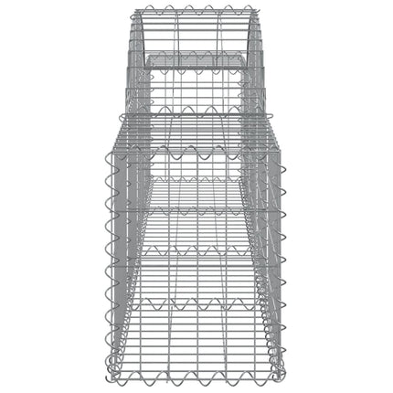 buede gabionkurve 11 stk. 200x30x40/60 cm galvaniseret jern