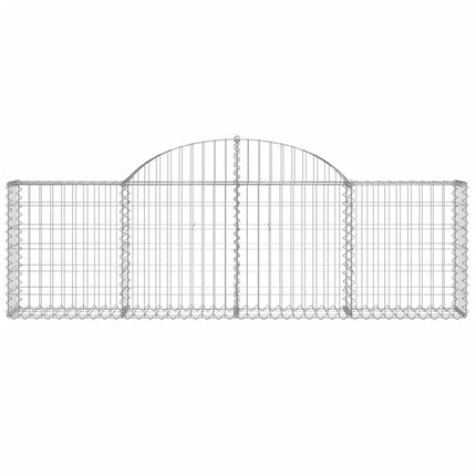 buede gabionkurve 20 stk. 200x30x60/80 cm galvaniseret jern