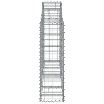 buede gabionkurve 11 stk. 200x30x100/120 cm galvaniseret jern