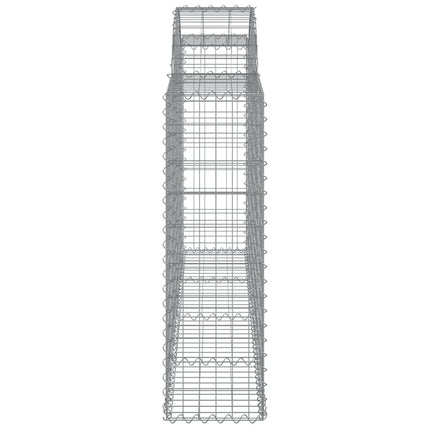 buede gabionkurve 20 stk. 200x30x100/120 cm galvaniseret jern