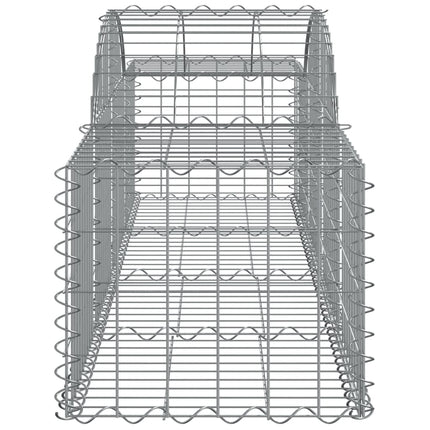 buede gabionkurve 10 stk. 200x50x40/60 cm galvaniseret jern