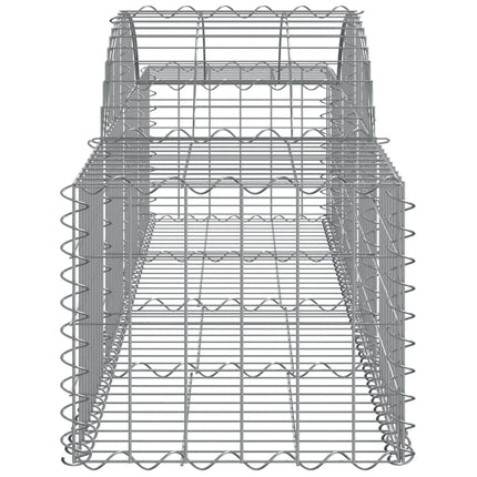buede gabionkurve 20 stk. 200x50x40/60 cm galvaniseret jern