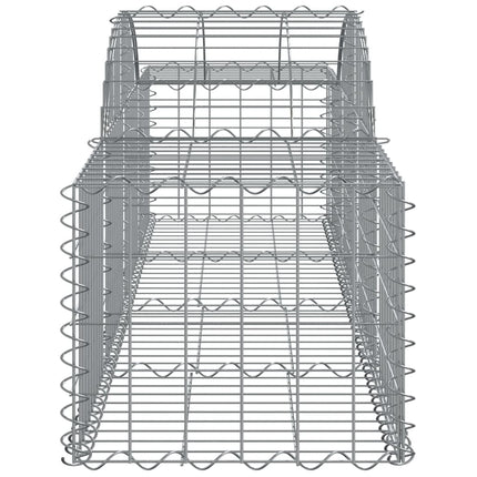 buede gabionkurve 25 stk. 200x50x40/60 cm galvaniseret jern