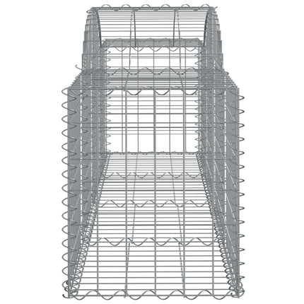buede gabionkurve 6 stk. 200x50x60/80 cm galvaniseret jern