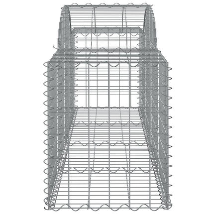 buede gabionkurve 10 stk. 200x50x60/80 cm galvaniseret jern