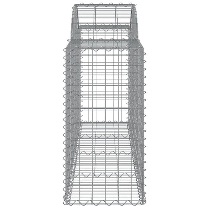 buede gabionkurve 11 stk. 200x50x80/100 cm galvaniseret jern