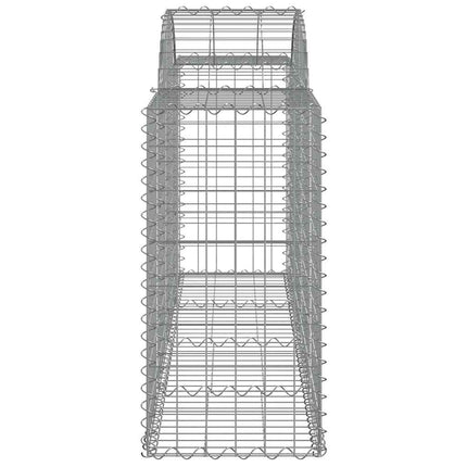 buede gabionkurve 20 stk. 200x50x80/100 cm galvaniseret jern