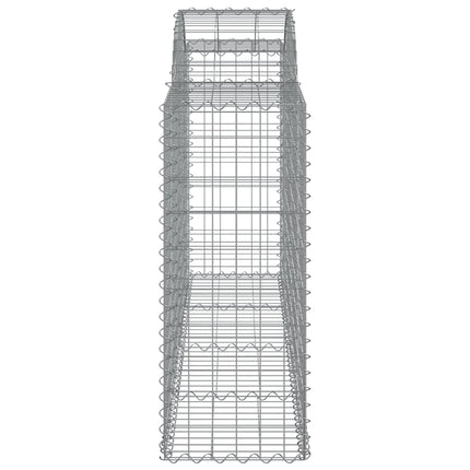 buede gabionkurve 3 stk. 200x50x100/120 cm galvaniseret jern