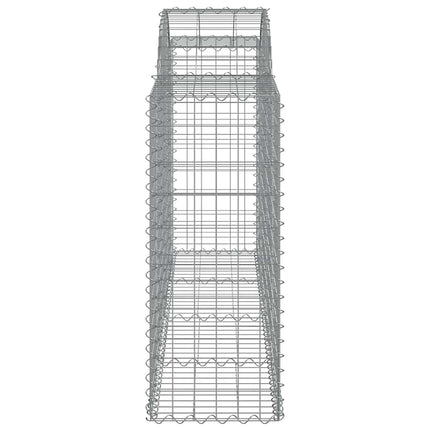 buede gabionkurve 40 stk. 200x50x100/120 cm galvaniseret jern