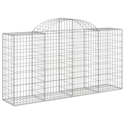 buede gabionkurve 50 stk. 200x50x100/120 cm galvaniseret jern