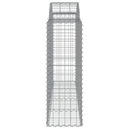 buede gabionkurve 11 stk. 200x50x120/140 cm galvaniseret jern