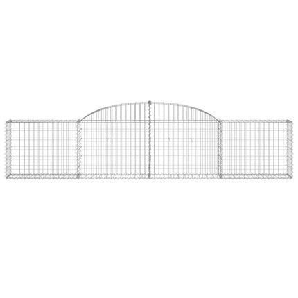 buede gabionkurve 5 stk. 300x30x60/80 cm galvaniseret jern
